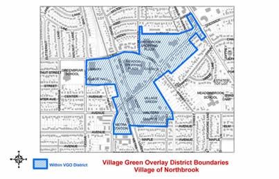 Village Green Overlay District Boundaries