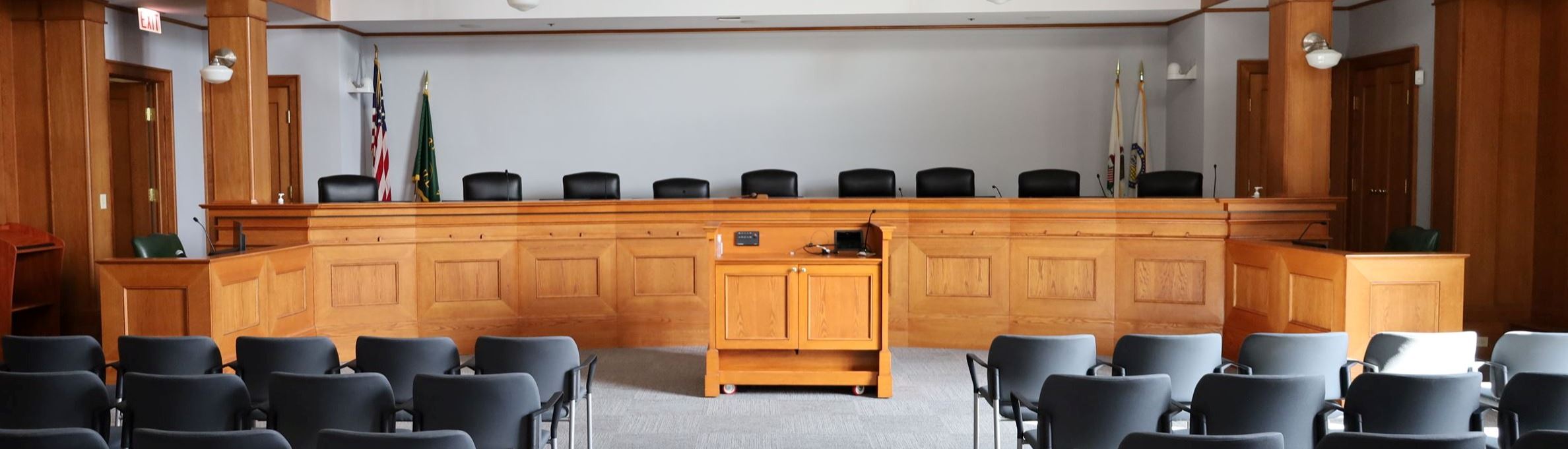 Board room in Northbrook Village Hall