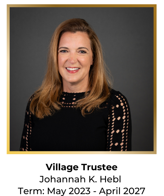 Village Trustee Johannah Hebl