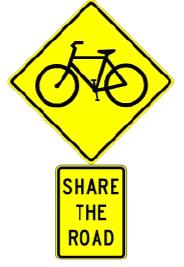 Share the Road sign