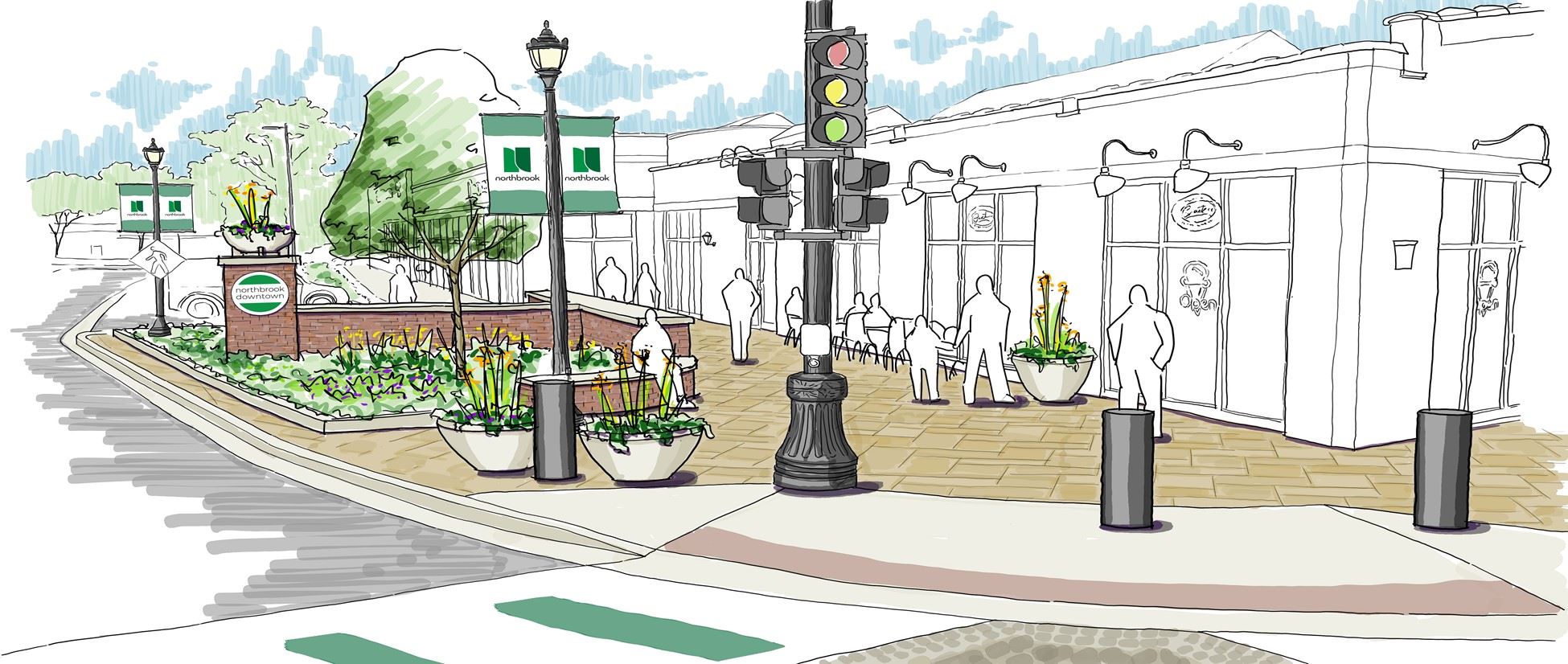 Southwest Corner of Shermer and Meadow