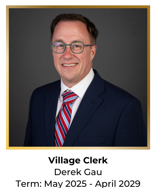 Village Clerk Derek Gau